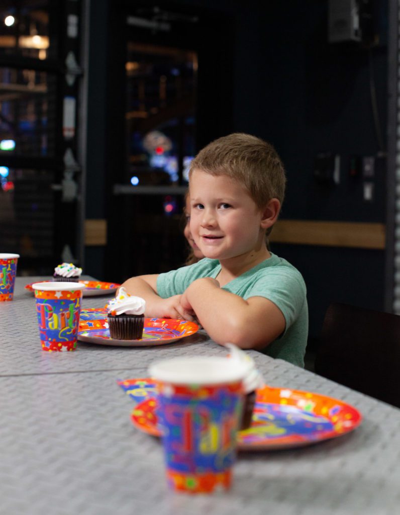 Child at a party in our rental space